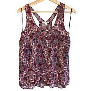 Olive & Oak 100% Rayon Aztec Racerback Tank